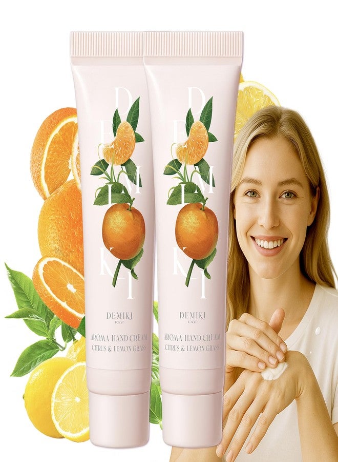 DEMIKI Shea Butter Hand Cream for Dry Cracked Hands,Japanese Skin Care Hand Lotion with Shea Butter, Coconut Oil, Hand Cream for Women,Travel Essentials,Travel Size 2pcs/50gx2/1.7fl.ozx2 - Image 1